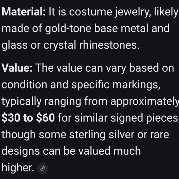 CORO Vintage Midcentury Signed Flower Brooch Gold Purple - Picture 6 of 6